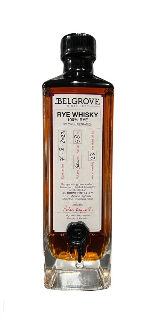 Belgrove Rye Whisky 　ベルグローブ Rye Whisky 58% Single Pinot Noir Cask 500ml – Belgrove