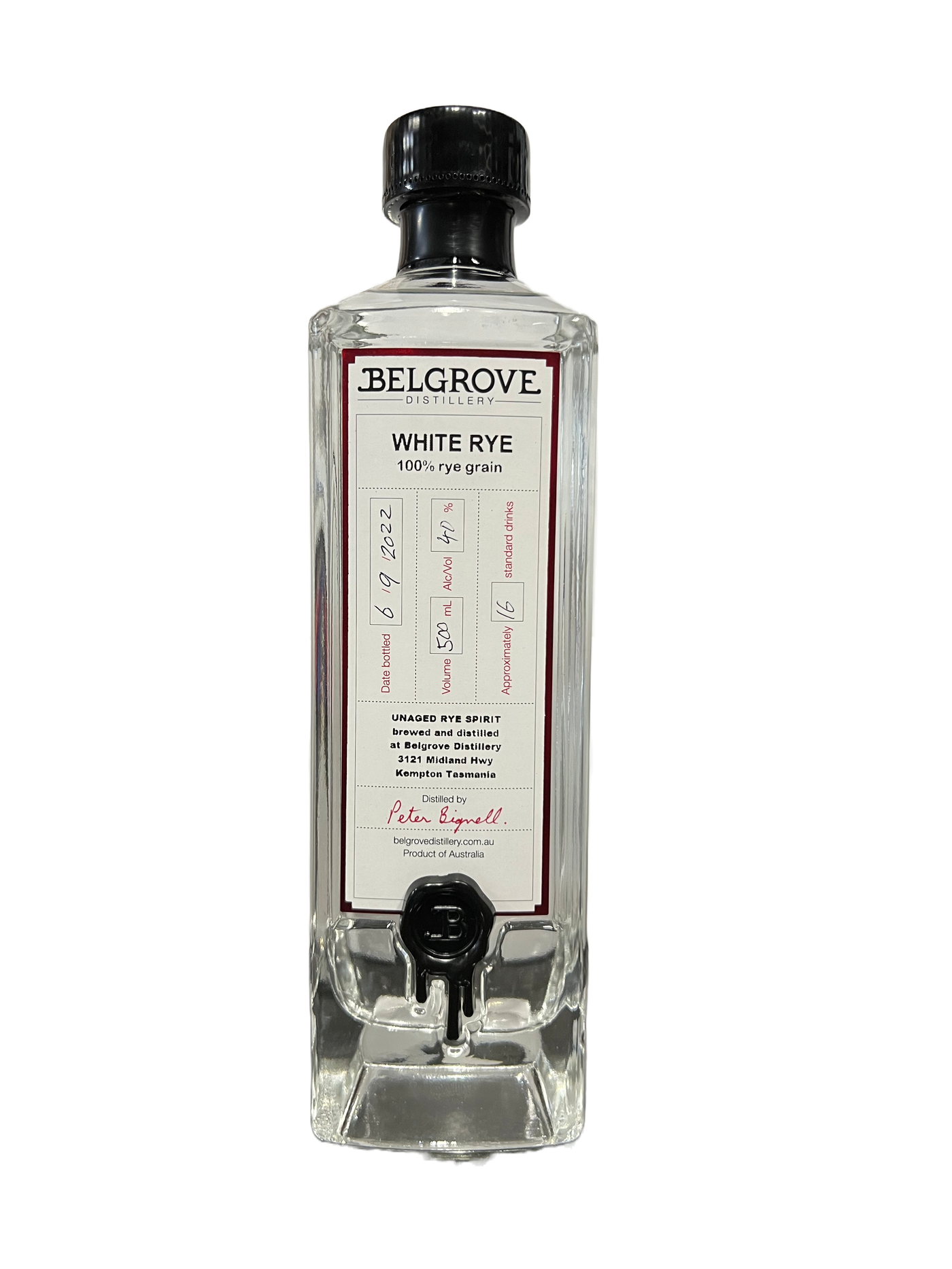 White Rye White Rye – Belgrove Distillery
