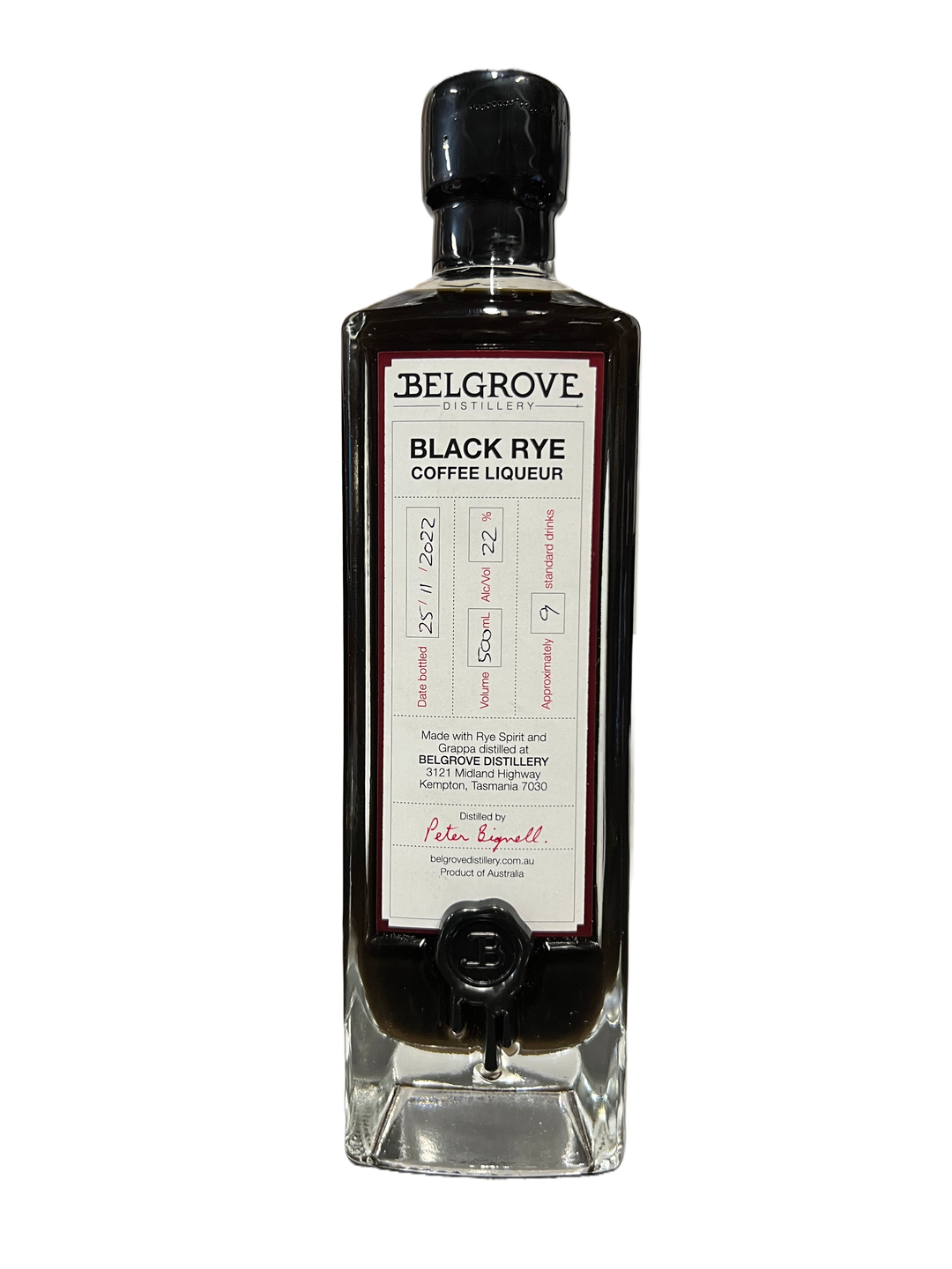 Black Rye COFFEE LIQUEUR – Belgrove Distillery