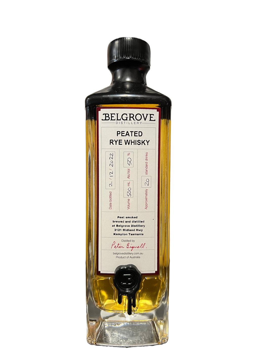 Peated Rye Whisky – Belgrove Distillery
